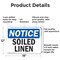 Signmission Soiled Linen, 18 in W x Rectangle, Aluminum OS-2PACK-NS-A-1218-L-18359 - alternate 6